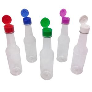 34 Frascos Plástico Cristal Pet 150ml Pimenta Tampa Fliptop
