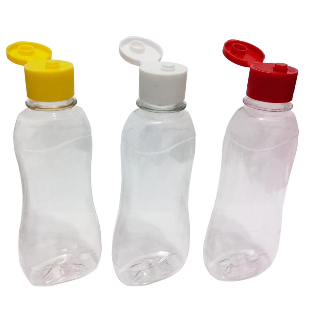 30 Frascos Plástico Cristal Pet 200ml C/ Tampa Fliptop Cat