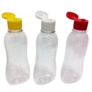 30 Frascos Plástico Cristal Pet 200ml C/ Tampa Fliptop Cat