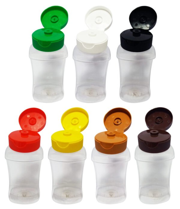 25 Frascos Plásticos Cristal Pet 200ml Molho Tampa Top Down - Imagem 3