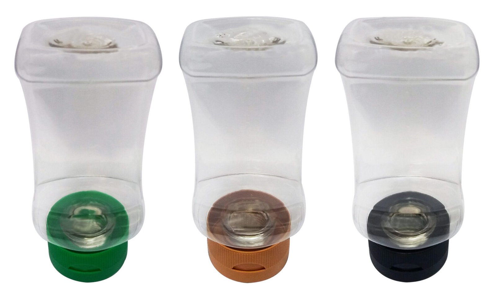 25 Frascos Plásticos Cristal Pet 200ml Molho Tampa Top Down - Imagem 2