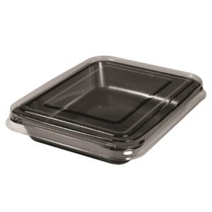 75 Bandeja Forneável Preta 1000ml 210x160mm Galvanotek G201
