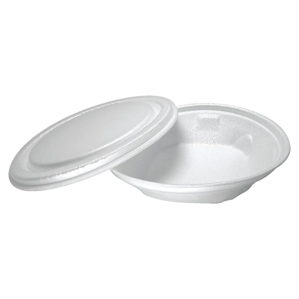 10 Marmitex Branca Isopor 188x40mm 500ml Bom Apetite Bm550q