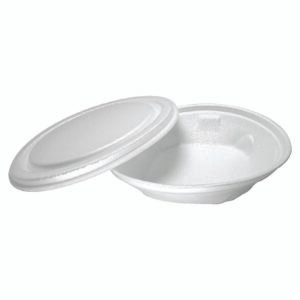 10 Marmitex Branca Isopor 188x40mm 500ml Bom Apetite Bm550q