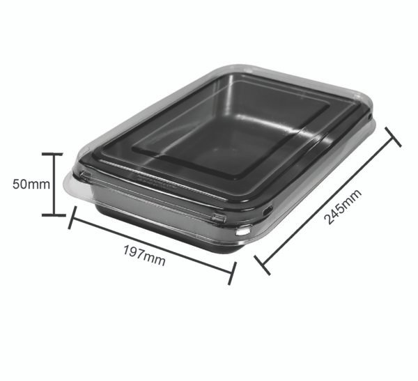 75 Bandeja Forneável Preta 1000ml 210x160mm Galvanotek G201 - Imagem 6
