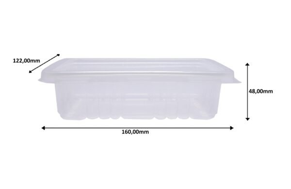 100 Marmita Fitness Incolor Freezer E Micro-ondas 400ml G303 - Imagem 4