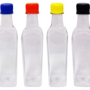 12 Frascos Plástico Cristal Pet 500ml Tampa Rosca Lacre Aze