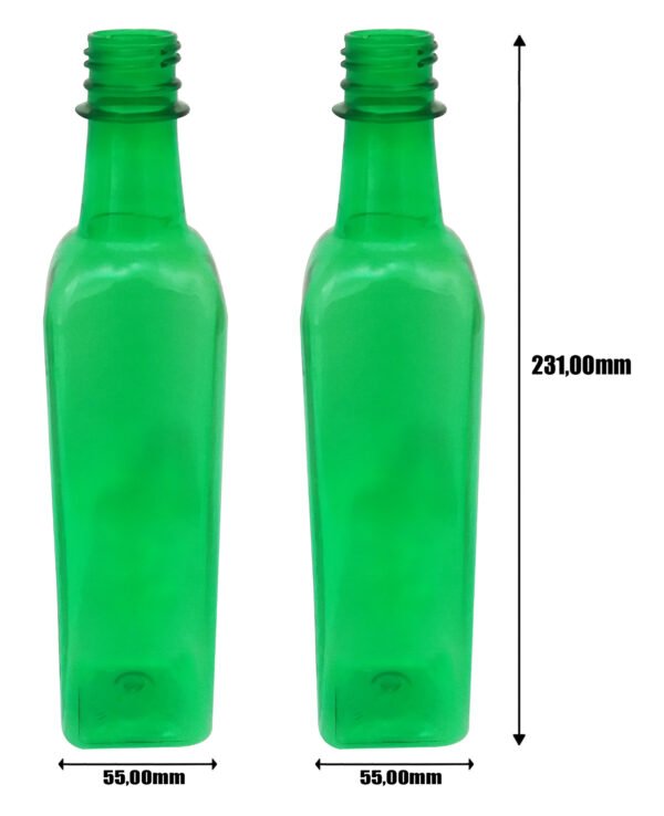 128 Frascos Plástico Verde Pet 500ml Tampa Rosca Lacre Aze - Imagem 7