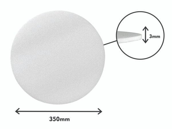 40 Disco Branco Isopor 350x3mm Bom Apetite Base Di35 - Imagem 3