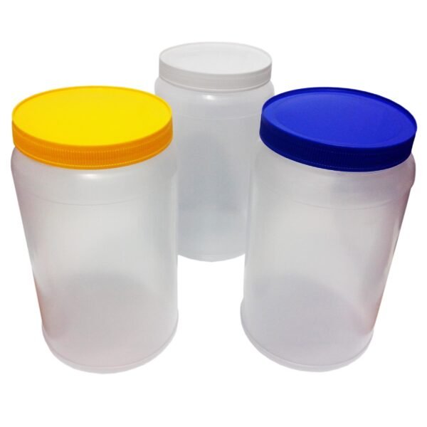40 Potes Plásticos Incolor De 1,5l P/ Mel Com Tampa Rosca