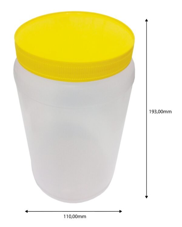 40 Potes Plásticos Incolor De 1,5l P/ Mel Com Tampa Rosca - Imagem 4