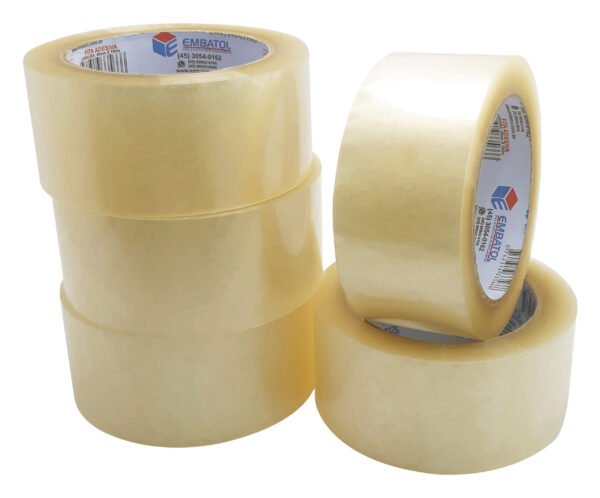 21 Rolo Fita Adesiva Acrilica Transparente 48mm X 100m Larga - Imagem 3