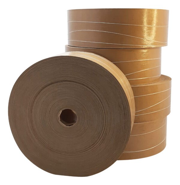 22 Rolo Fita Gomada Com Reforço 60mm 1,1 Kg 150mts - Imagem 3