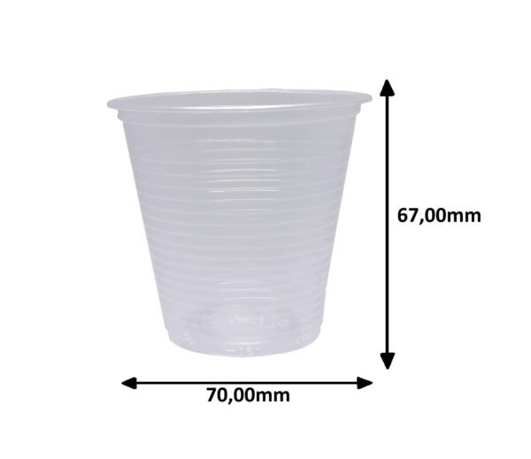 2500 Copos Descartáveis Plásticos Pp Cristal C/ Tampa 150ml - Imagem 5