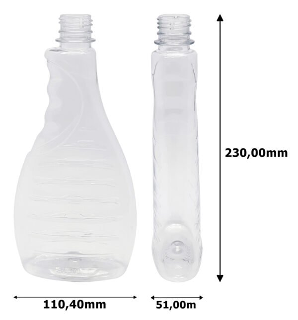 200 Frascos Plástico Cristal Pet 500ml C/ Tampa Pushpull Bor - Imagem 8