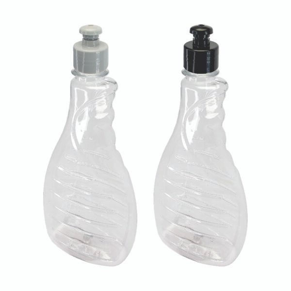 200 Frascos Plástico Cristal Pet 500ml C/ Tampa Pushpull Bor - Imagem 3