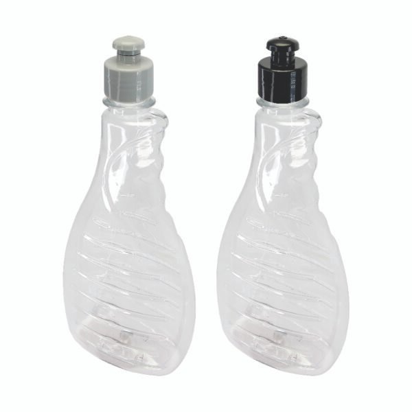 200 Frascos Plástico Cristal Pet 500ml C/ Tampa Pushpull Bor - Imagem 4