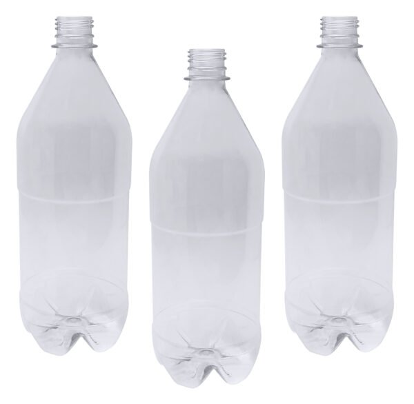 118 Frascos Plástico Cristal Pet 1l Tampa Rosca Lacre Agu - Imagem 3