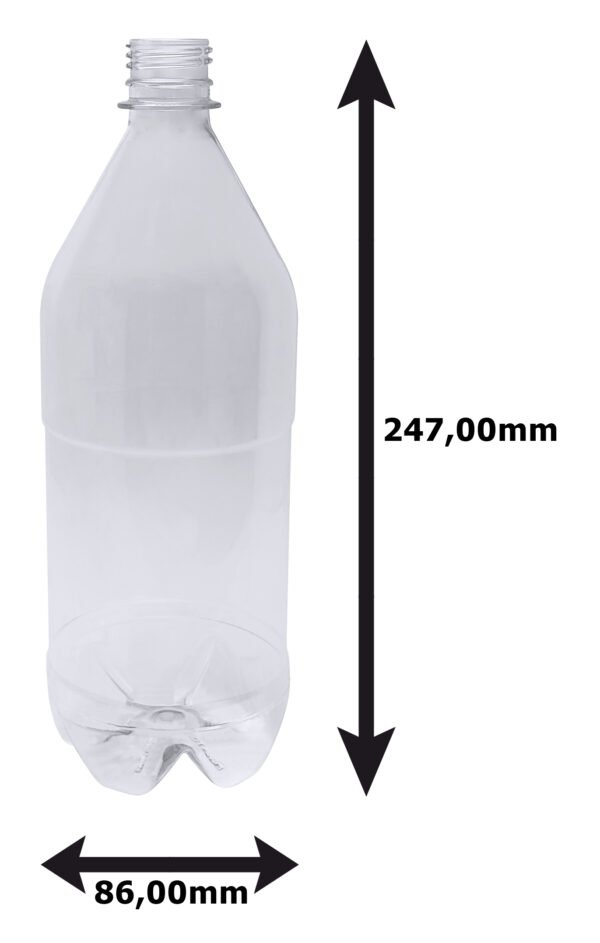 118 Frascos Plástico Cristal Pet 1l Tampa Rosca Lacre Agu - Imagem 4