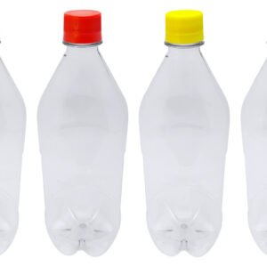 118 Frascos Plástico Cristal Pet 1l Tampa Rosca Lacre Agu