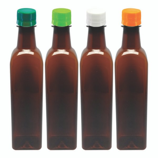 12 Frasco Plástico Âmbar Pet 500ml Azeite Tampa S Batoque - Imagem 2