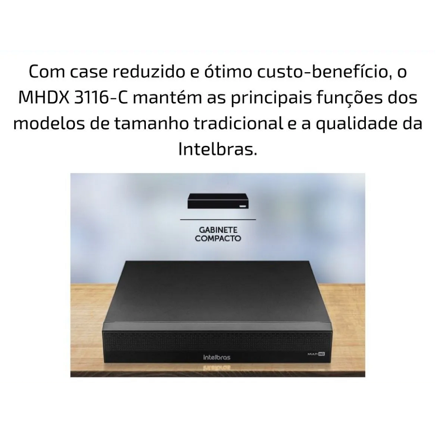 1 Gravador Digital Video Dvr Mhdx 3116-c Sem Hd Intelbras - Imagem 4