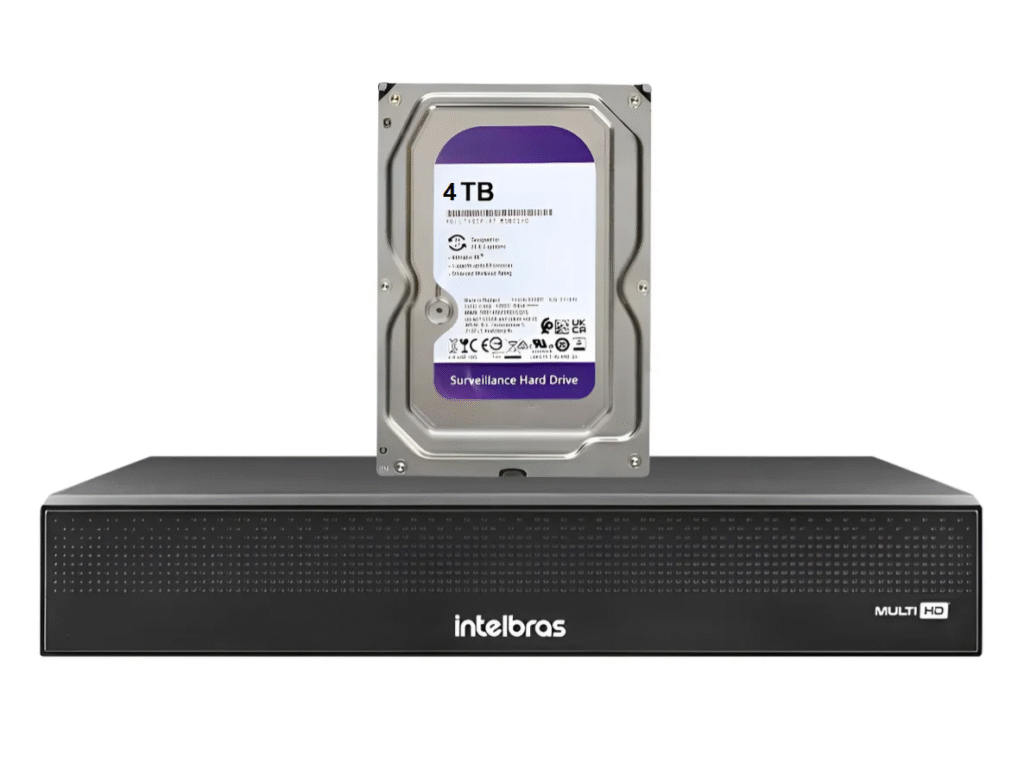 1 Gravador Digital Video Dvr Mhdx 3116-c C/ Hd 4tb Intelbras