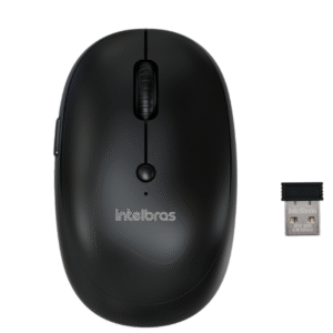 1 Mouse Sem Fio Intelbras Msi100 2400 Dpi Usb 2.0 Preto Bl