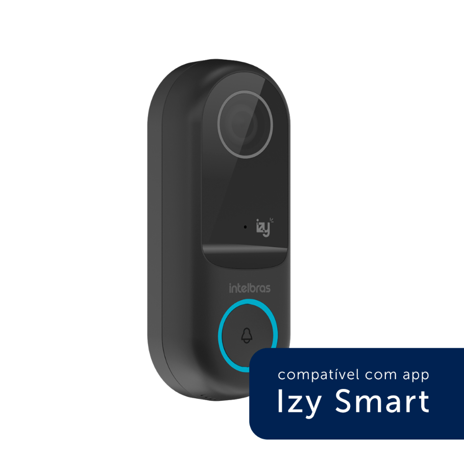 8 Video Porteiro Smart Ivw 3000 Wi-fi Izy Intelbras Preto - Imagem 2