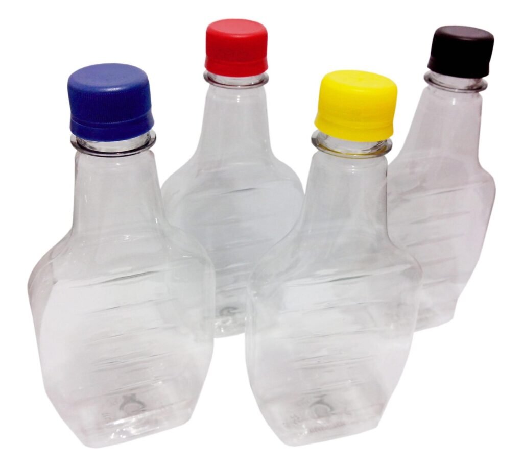 81 Frascos Plástico Cristal Pet 250ml Tampa Rosca Lacre Mol