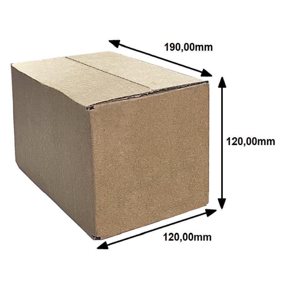 50 CAIXA ECOMMERCE 2578 190X120X120MM KRAFT ONDA B SIMPLES - Imagem 5