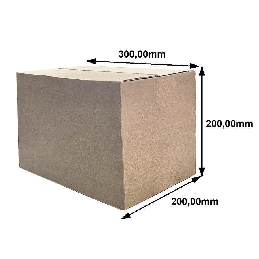 100 CAIXA TRANSPORTE 2581 320X320X270MM KRAFT ONDA B SIMPLES - Imagem 5