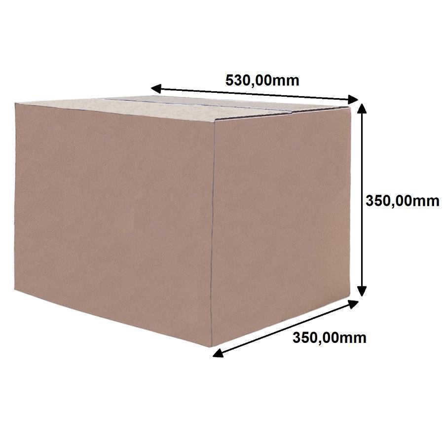 30 CAIXA TRANSPORTE 2582 530X350X350MM KRAFT ONDA C SIMPLES - Imagem 5