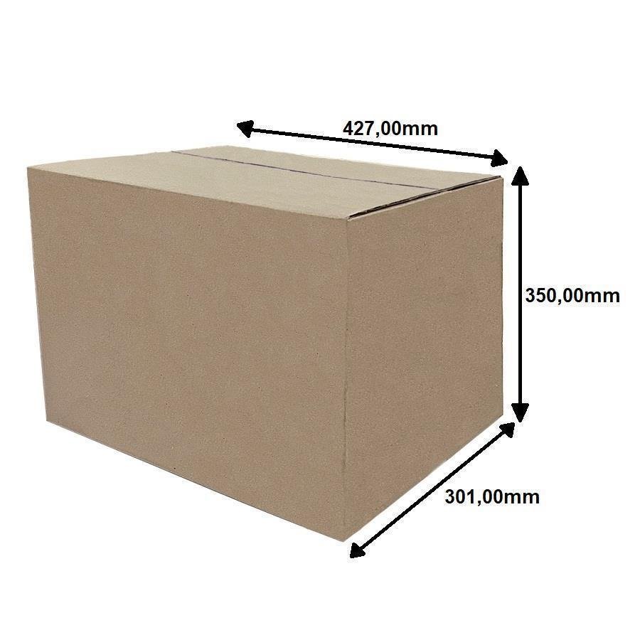 60 CAIXA TRANSPORTE C 427X350X301MM KRAFT ONDA C SIMPLES - Imagem 5