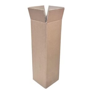 30 CAIXA GARRAFA VINHO 100X100X350MM KRAFT ONDA BB DUPLA