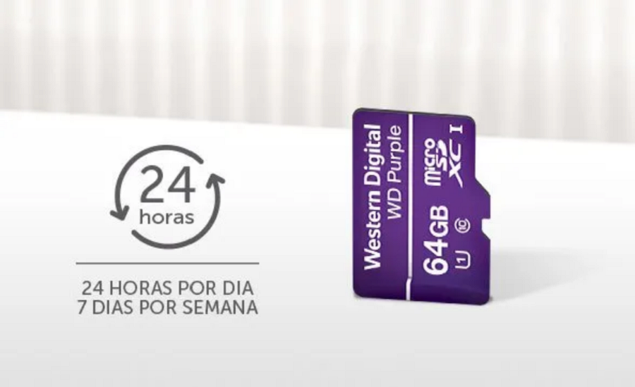 1 Cartão Micro Sd 64gb Western Digital Purp 32tbw Intelbras - Imagem 4