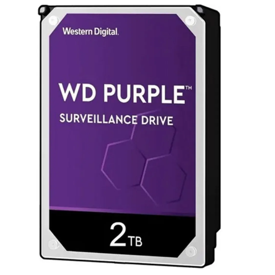 1 Hd Sata 2tb Western Digital Wd23purz Purple Dvr Intelbras