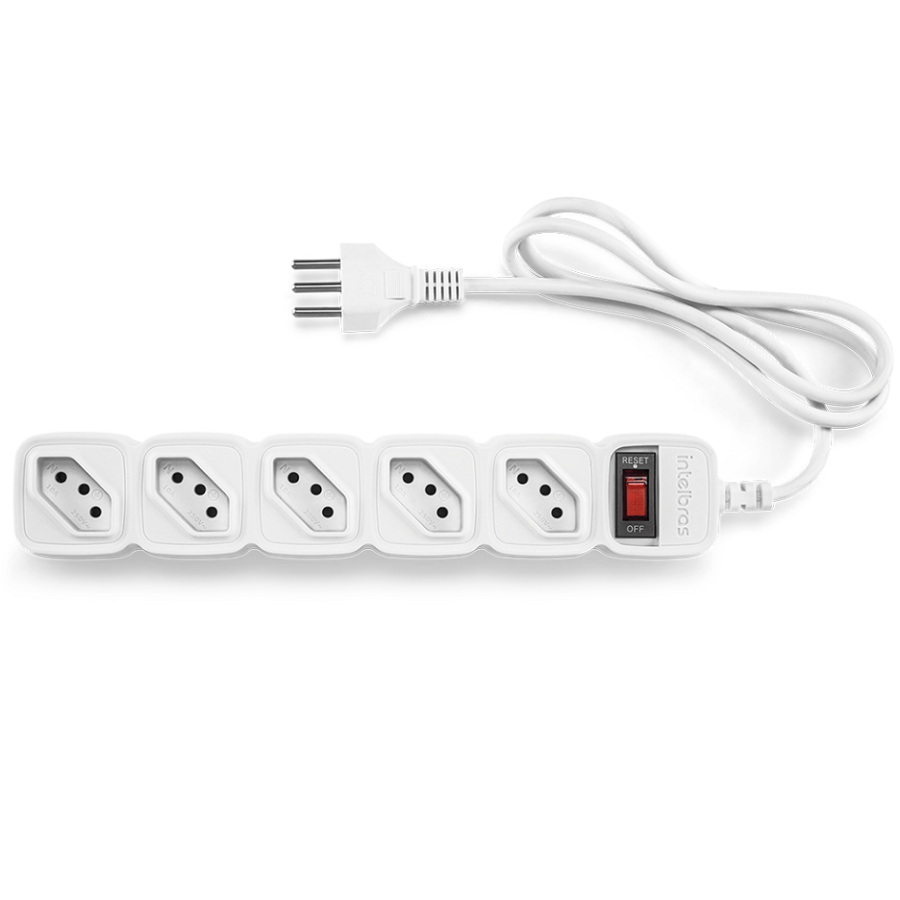 1 Filtro De Linha Eletronico C/ 5 Tomadas Epe205br Intelbras