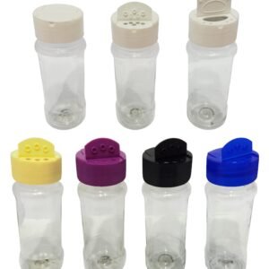 38 Frascos Plástico Cristal Pet 120ml Tempero Fliptop Con