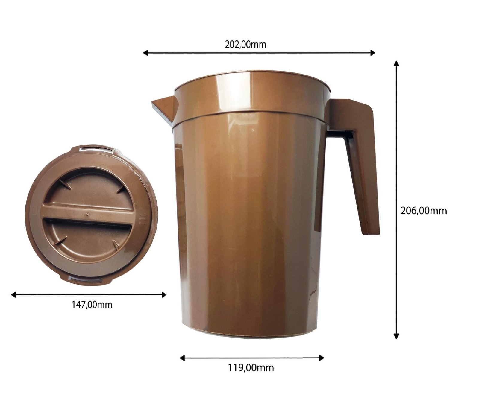 48 Jarras Plásticas Coloridas De 2l Lavável Com Tampas - Imagem 3