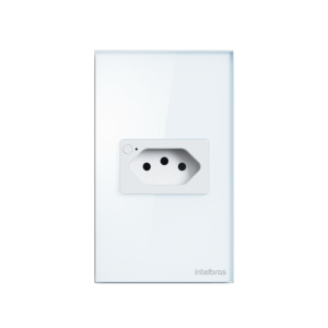 1 Tomada Inteligente Wifi Smart 10a Ets1001 Branco Intelbras