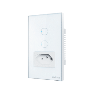 1 Tomada Smart 2 Interruptor Wifi 10a Ets2002 Bran Intelbras