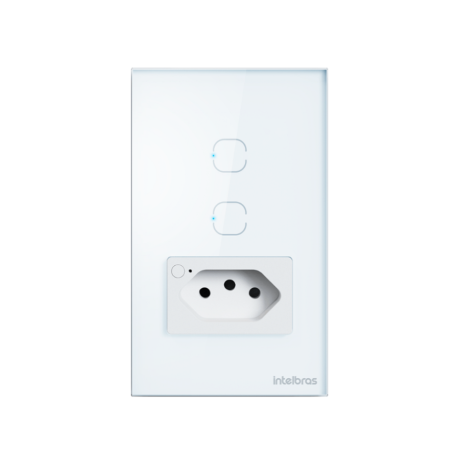 1 Tomada Smart 2 Interruptor Wifi 10a Ets2002 Bran Intelbras - Imagem 2