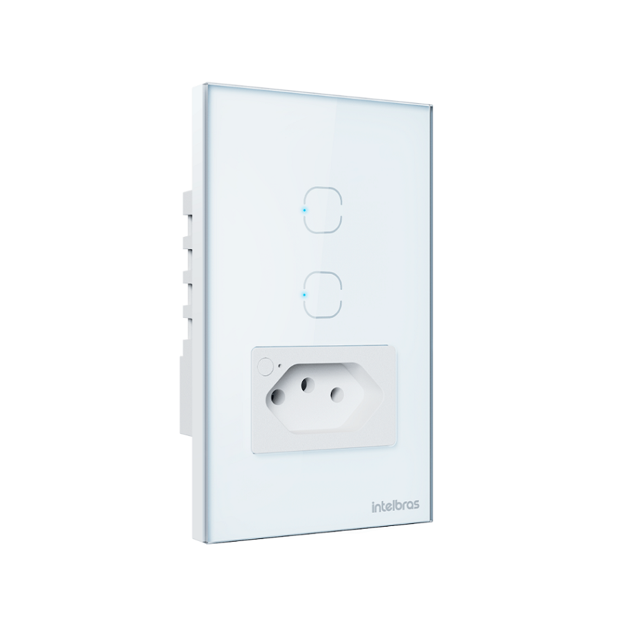 1 Tomada Smart 2 Interruptor Wifi 10a Ets2002 Bran Intelbras - Imagem 3
