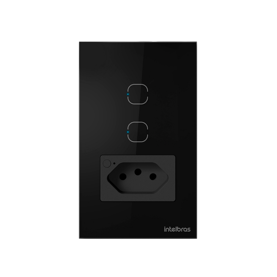 1 Tomada Smart 2 Interruptor Wifi 10a Ets2002 Pret Intelbras - Imagem 2