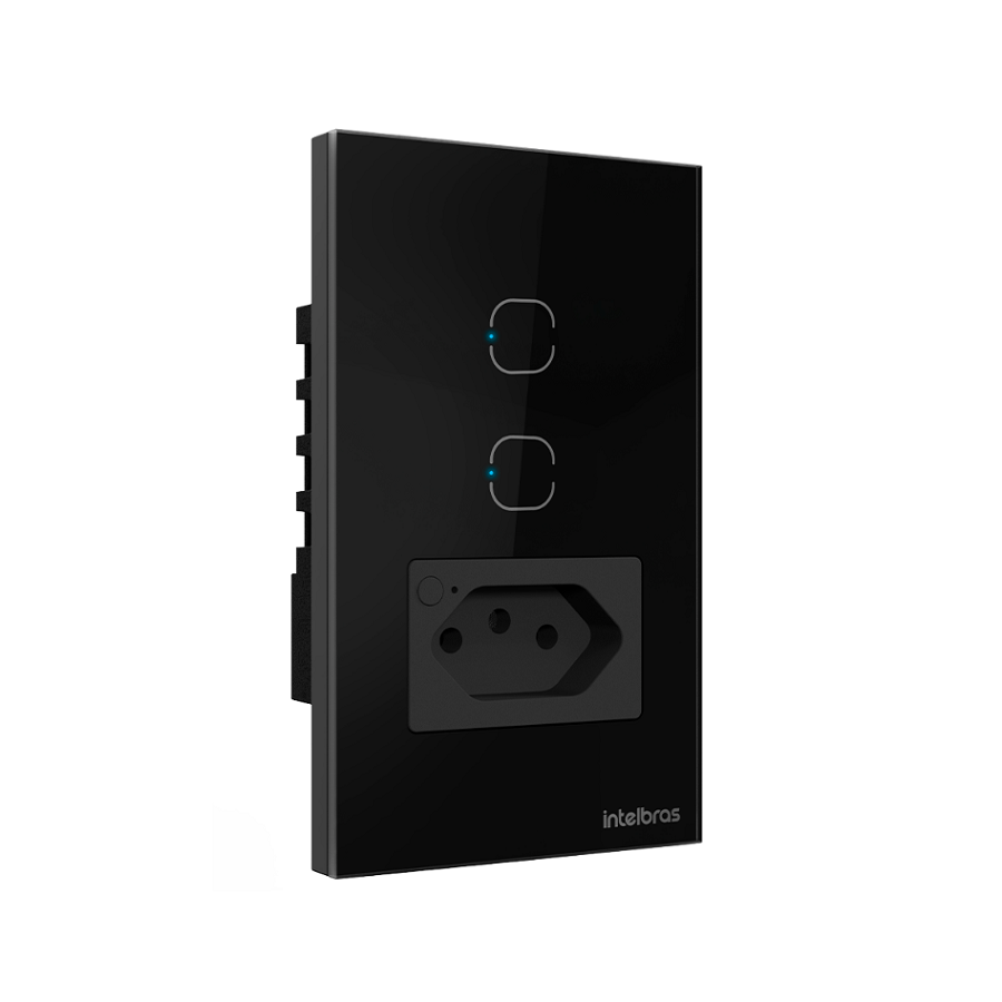 1 Tomada Smart 2 Interruptor Wifi 10a Ets2002 Pret Intelbras - Imagem 3