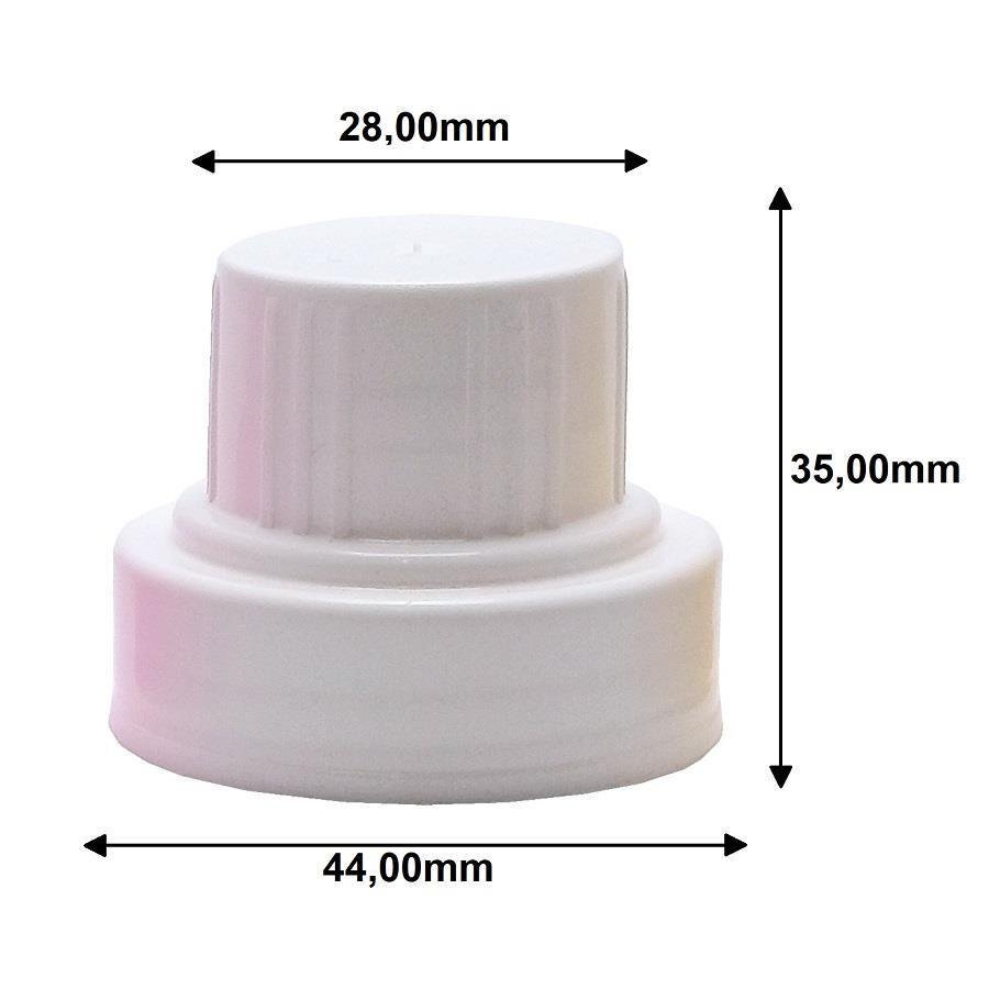 238 TAMPAS PLÁSTICAS COLORIDAS ROSCA DOSADORA 30ML BOCAL 28 - Imagem 3