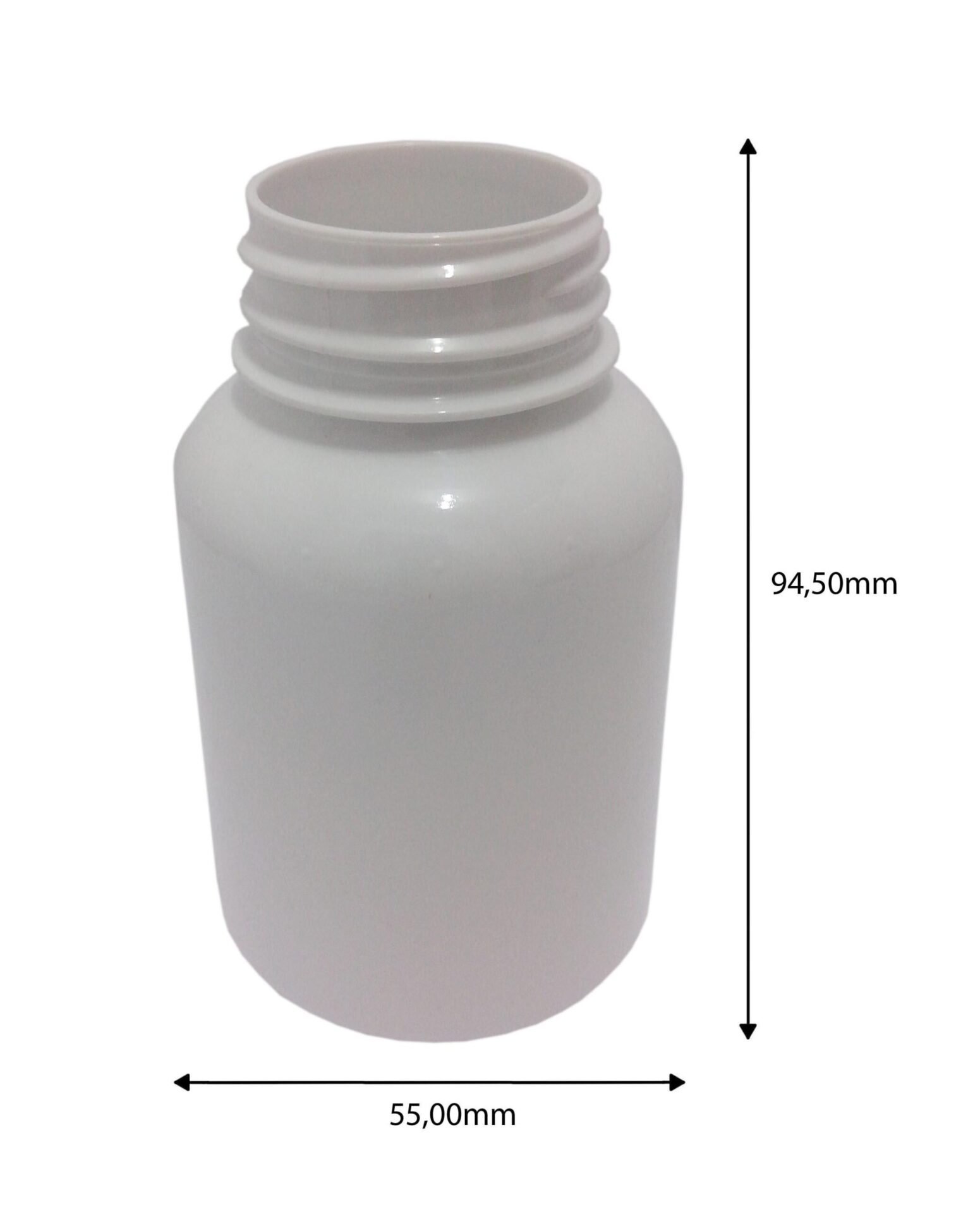 32 FRASCO PLÁSTICO BRANCO 150ML TAMPA DOSADORA 25ML SUP - Imagem 4