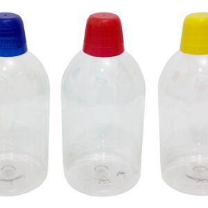 12 Frasco Plástico Cristal Pet 500ml Tamp Dosadora 20ml Sab