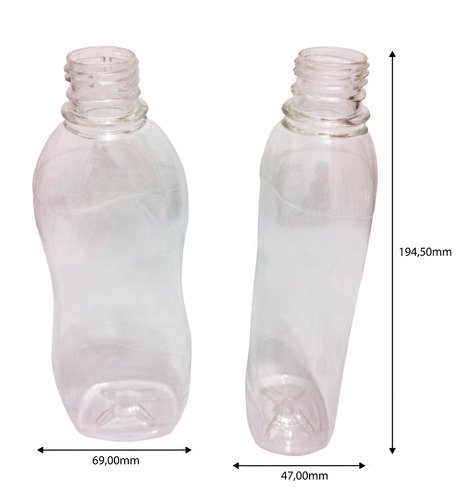 990 Frascos Plástico Cristal Pet 360ml Vazios Sem Tampas Cat - Imagem 2